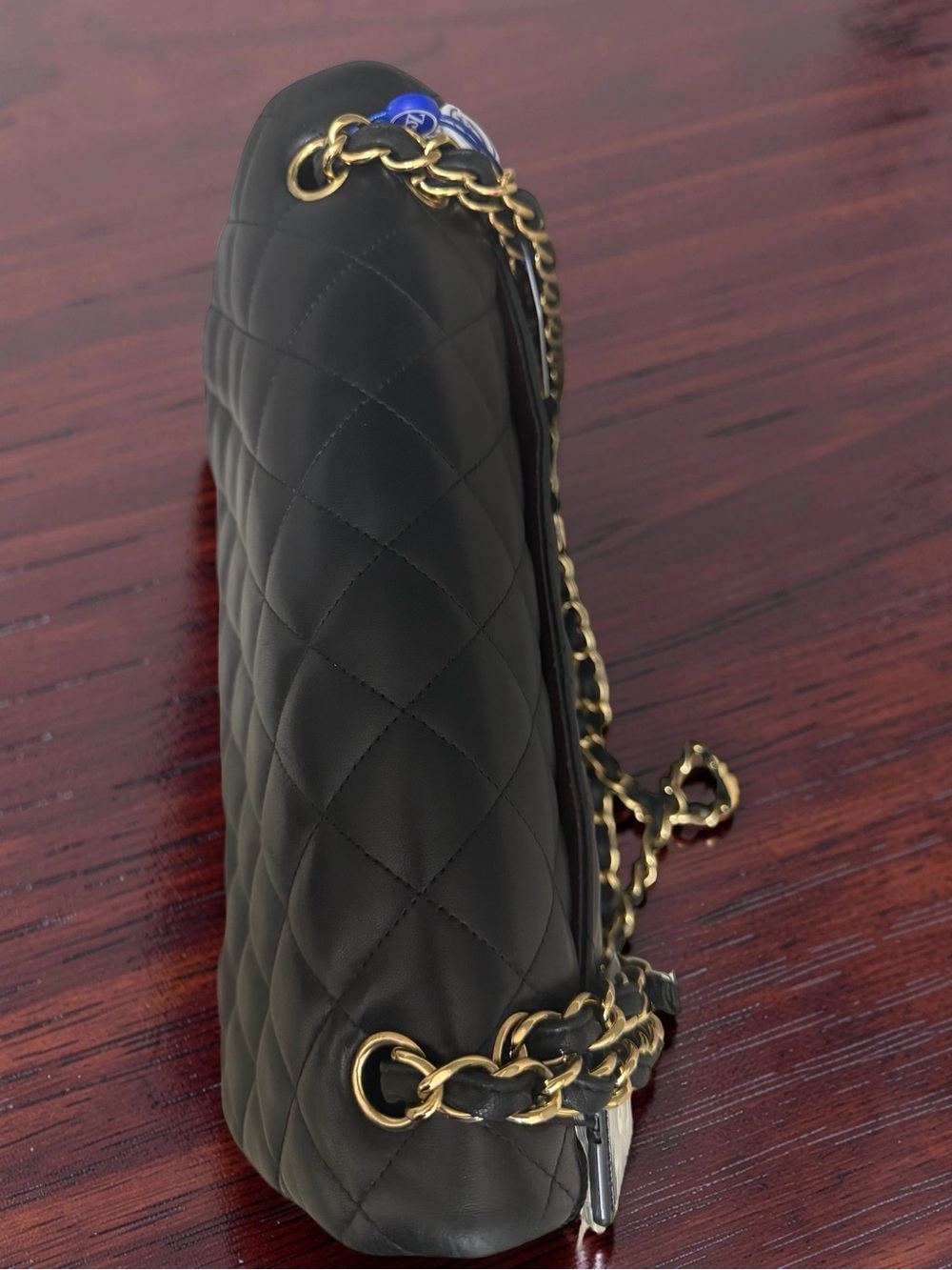 Chanel Classic Double Flap Bag Quilted Lambskin Jumbo - Picture 11 of 15